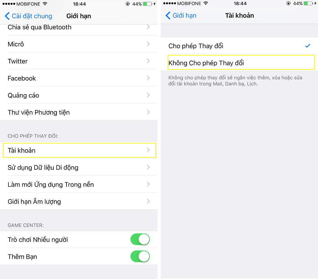 Cách ẩn tài khoản iCloud bước 3